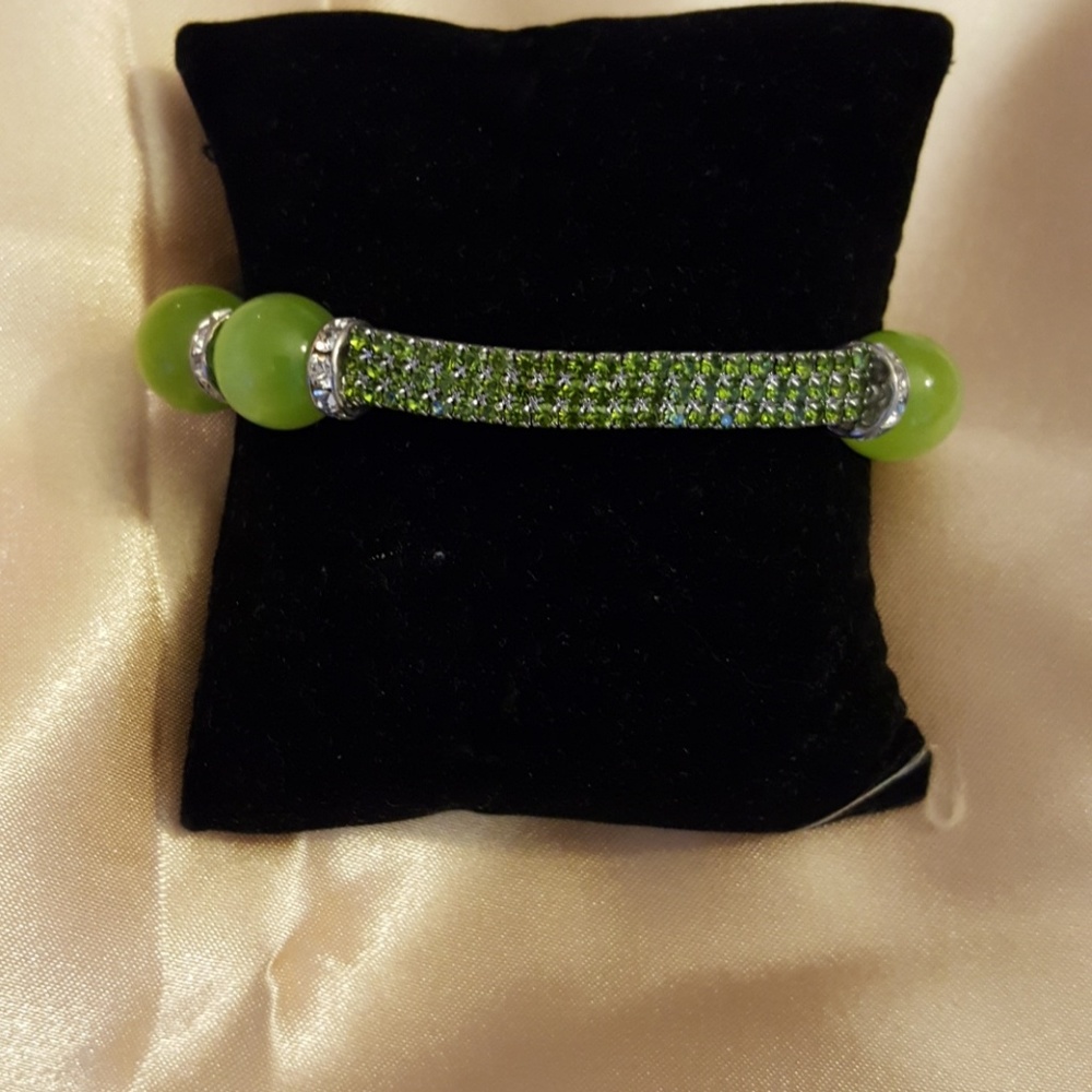 Rhinestone & Rock Braclet